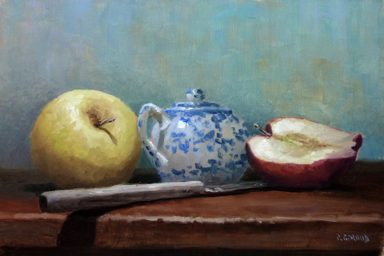 Peinture : Une Pomme et Demi