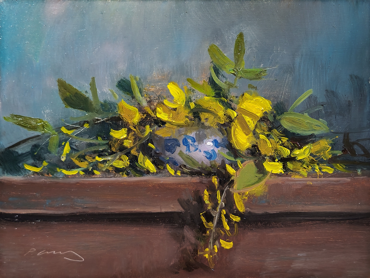 Peinture : Fleurs de Cytises Peinture : Fleurs de Cytises