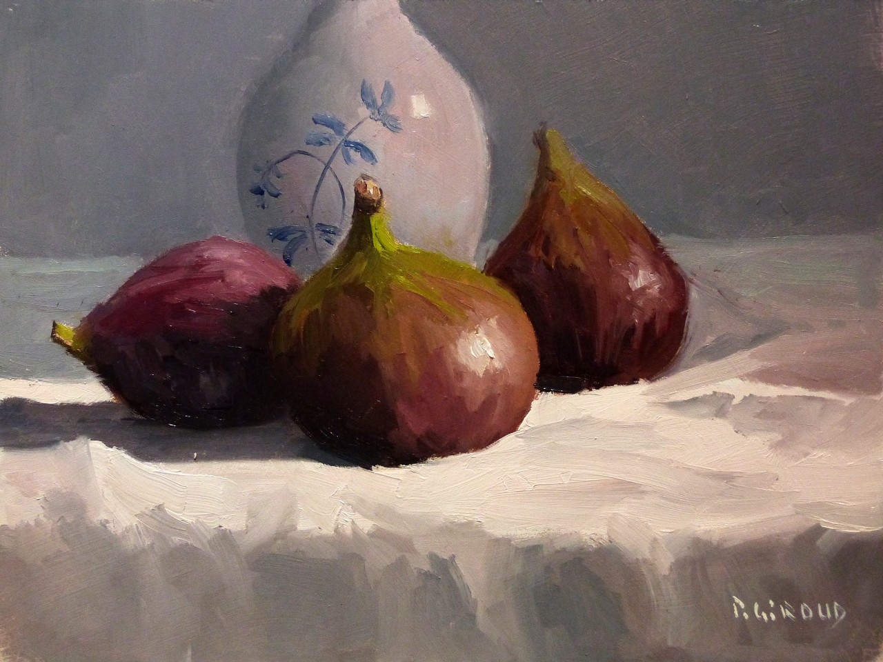 Peinture : Figue et Vase 