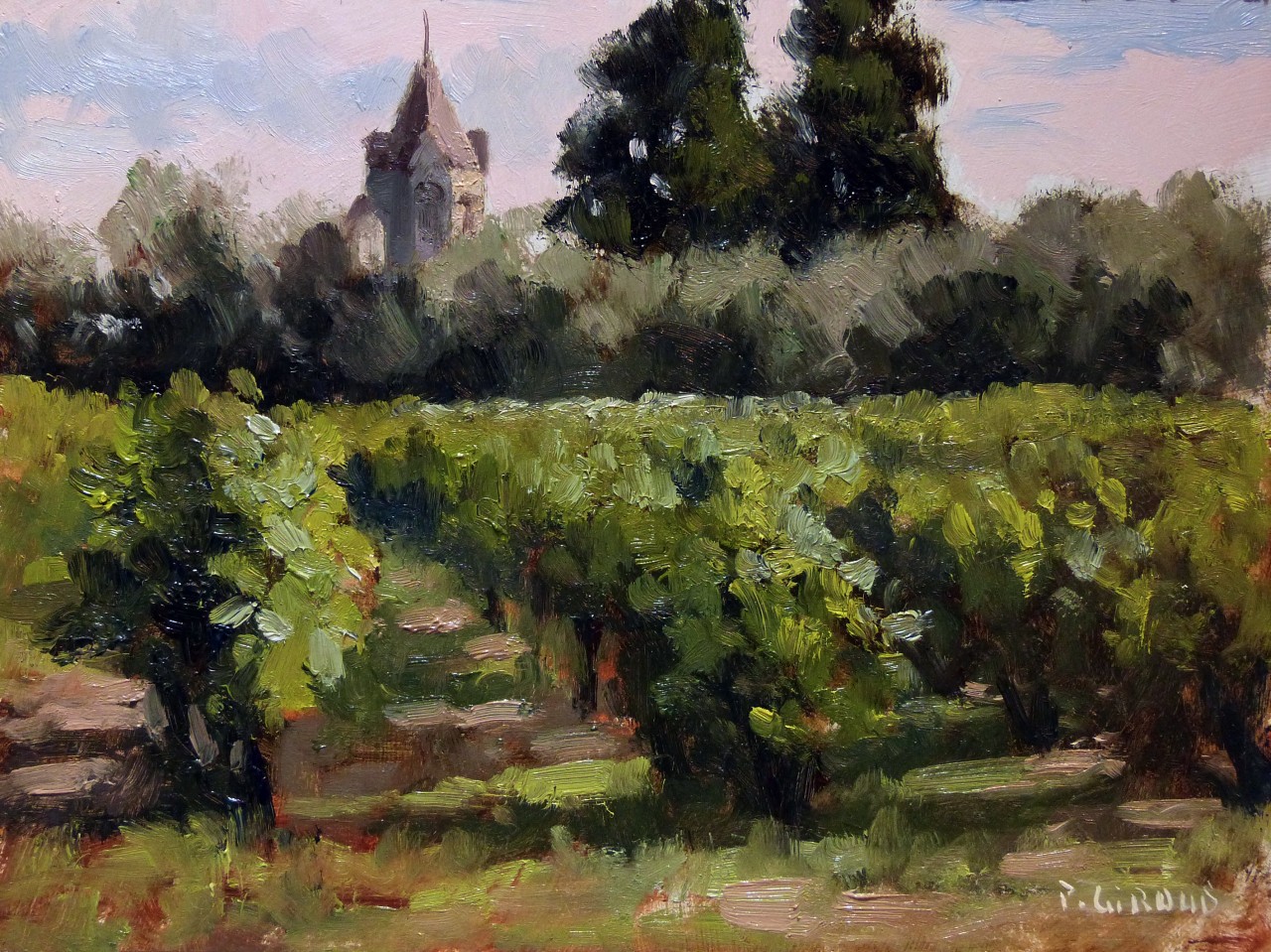 Peinture : Ile St Honorat 