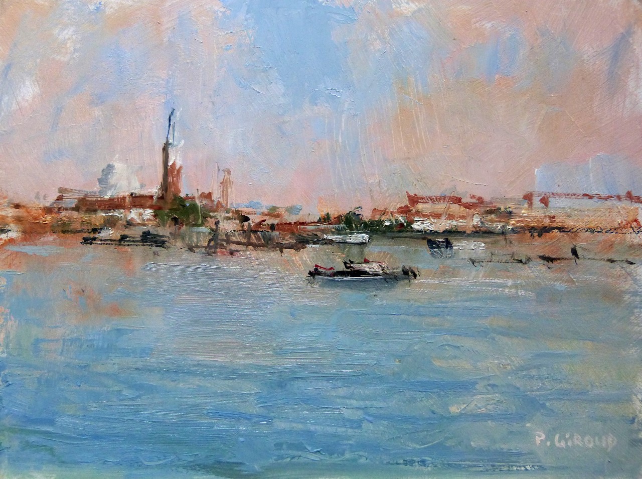 Peinture : Lagune Venise