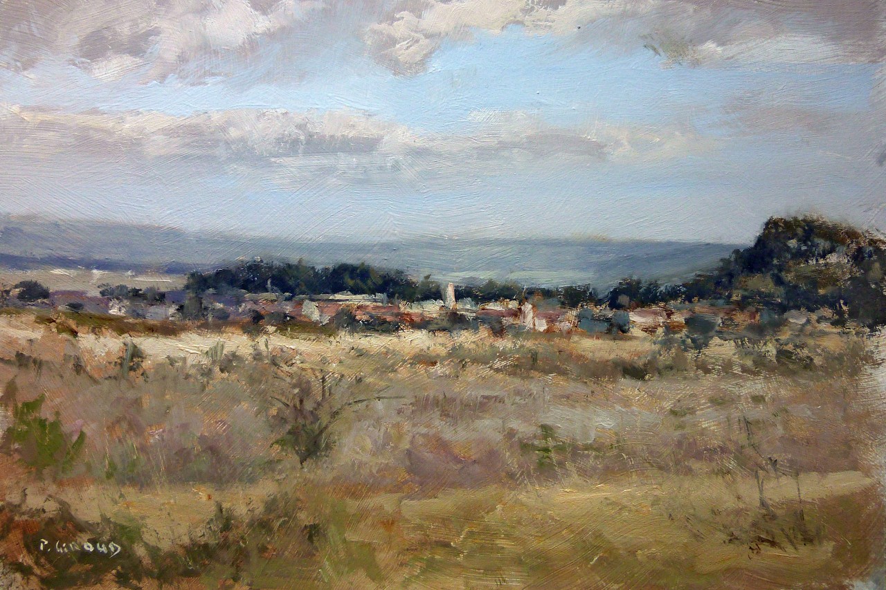 Peinture : Hiver vers Sisteron 