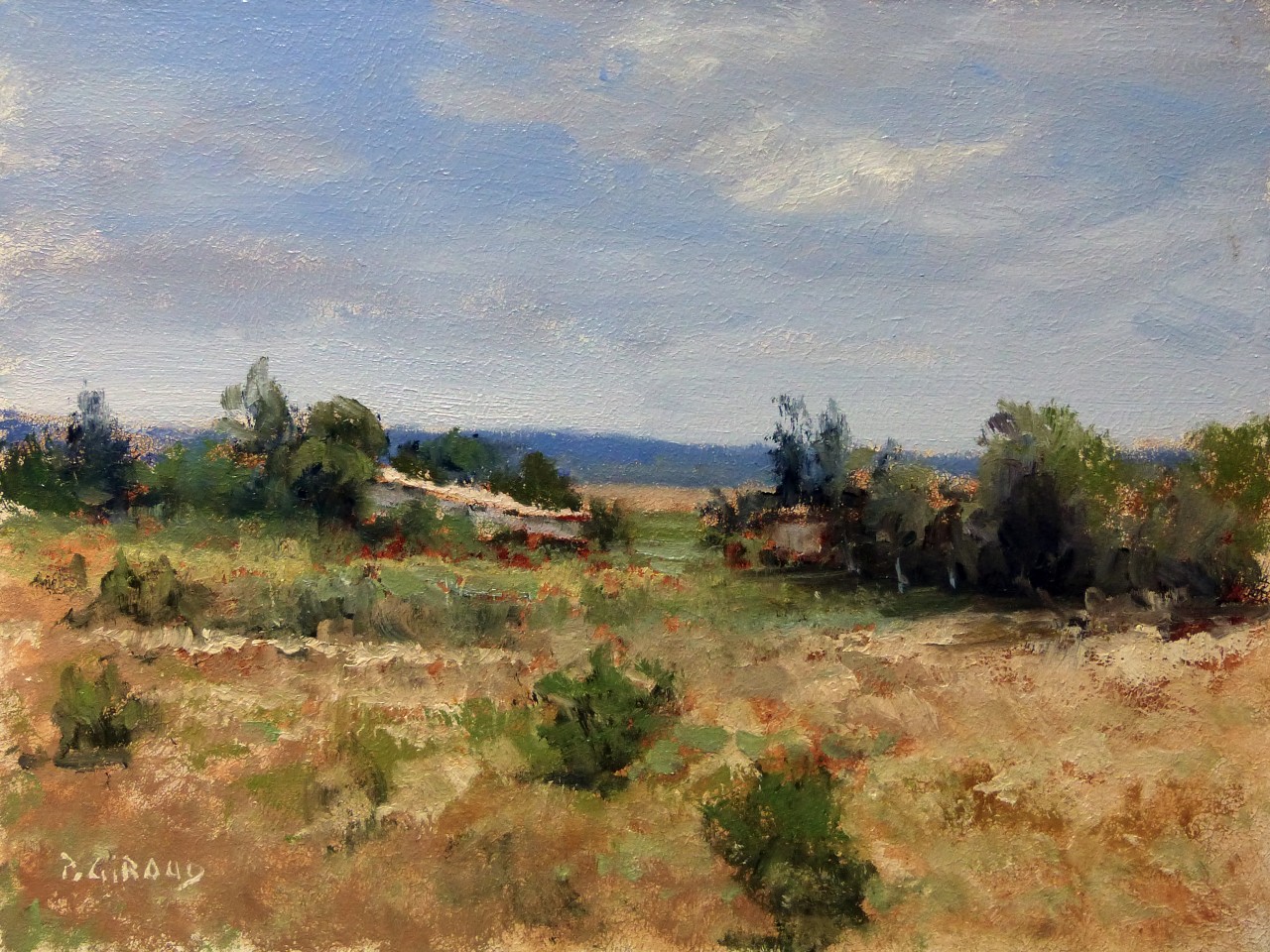 Peinture : Mas Provençal (Forcalquier) 