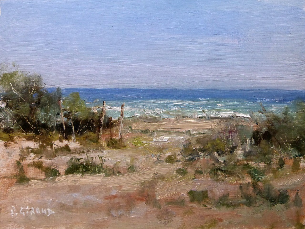 Peinture : Plage Bretonne 