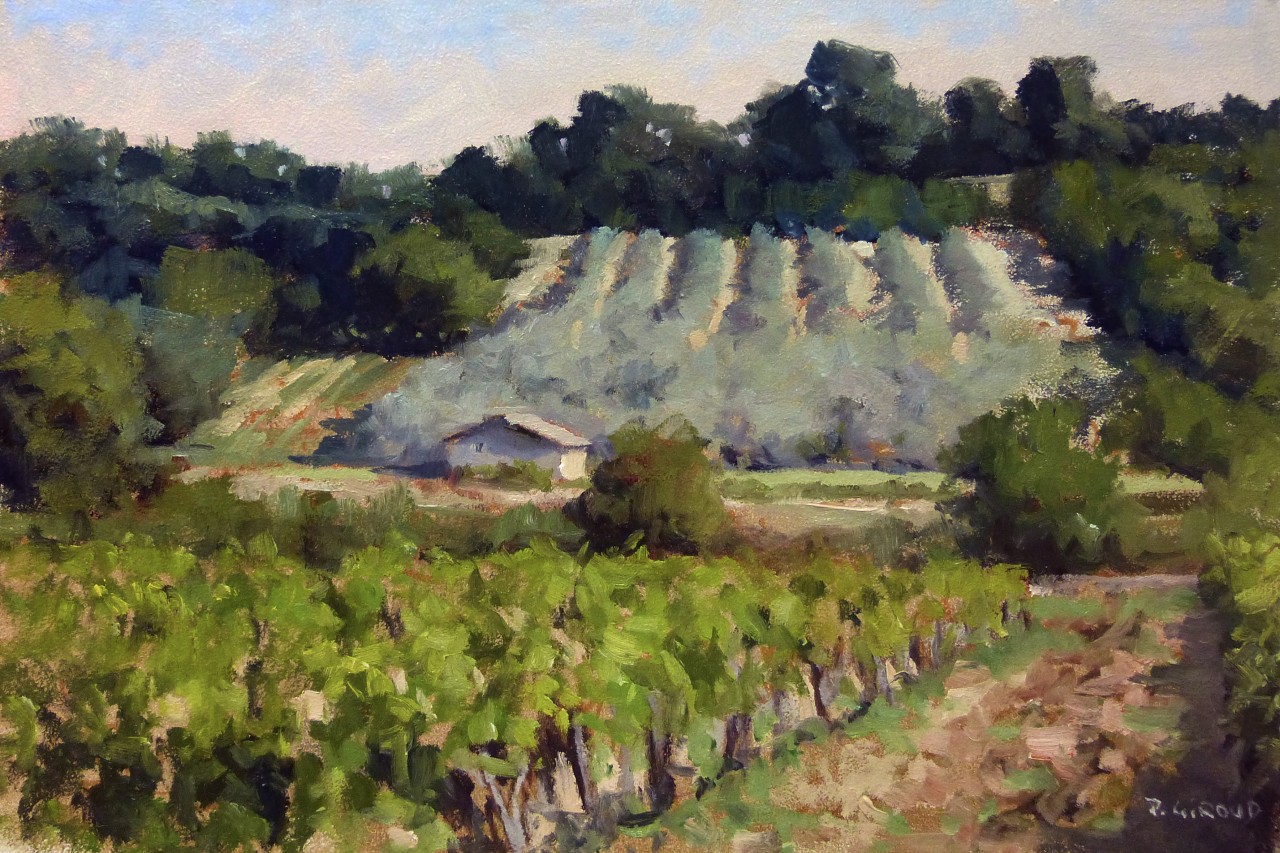 Peinture : Vignes dans le Luberon 