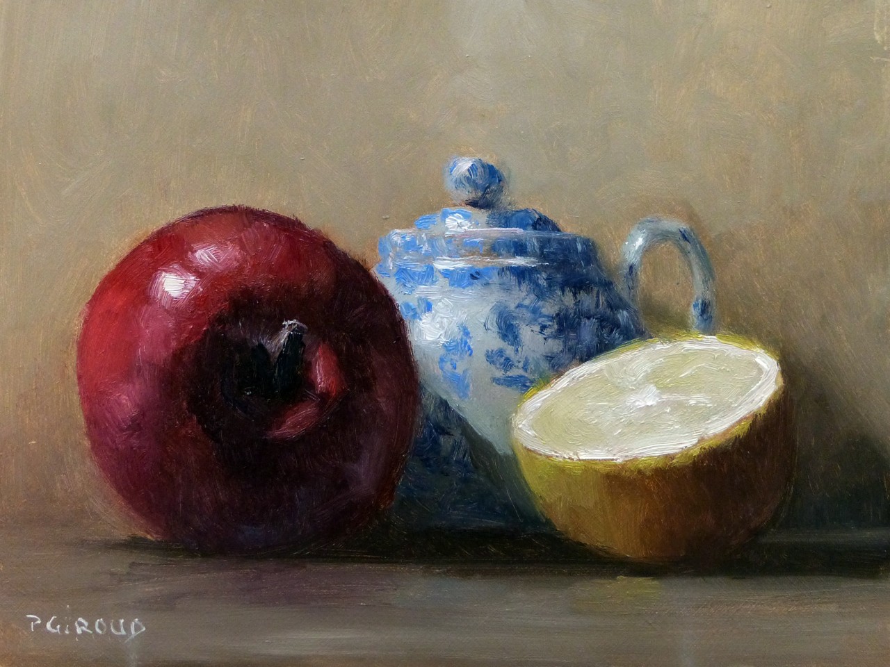 Peinture : Pomme Rouge