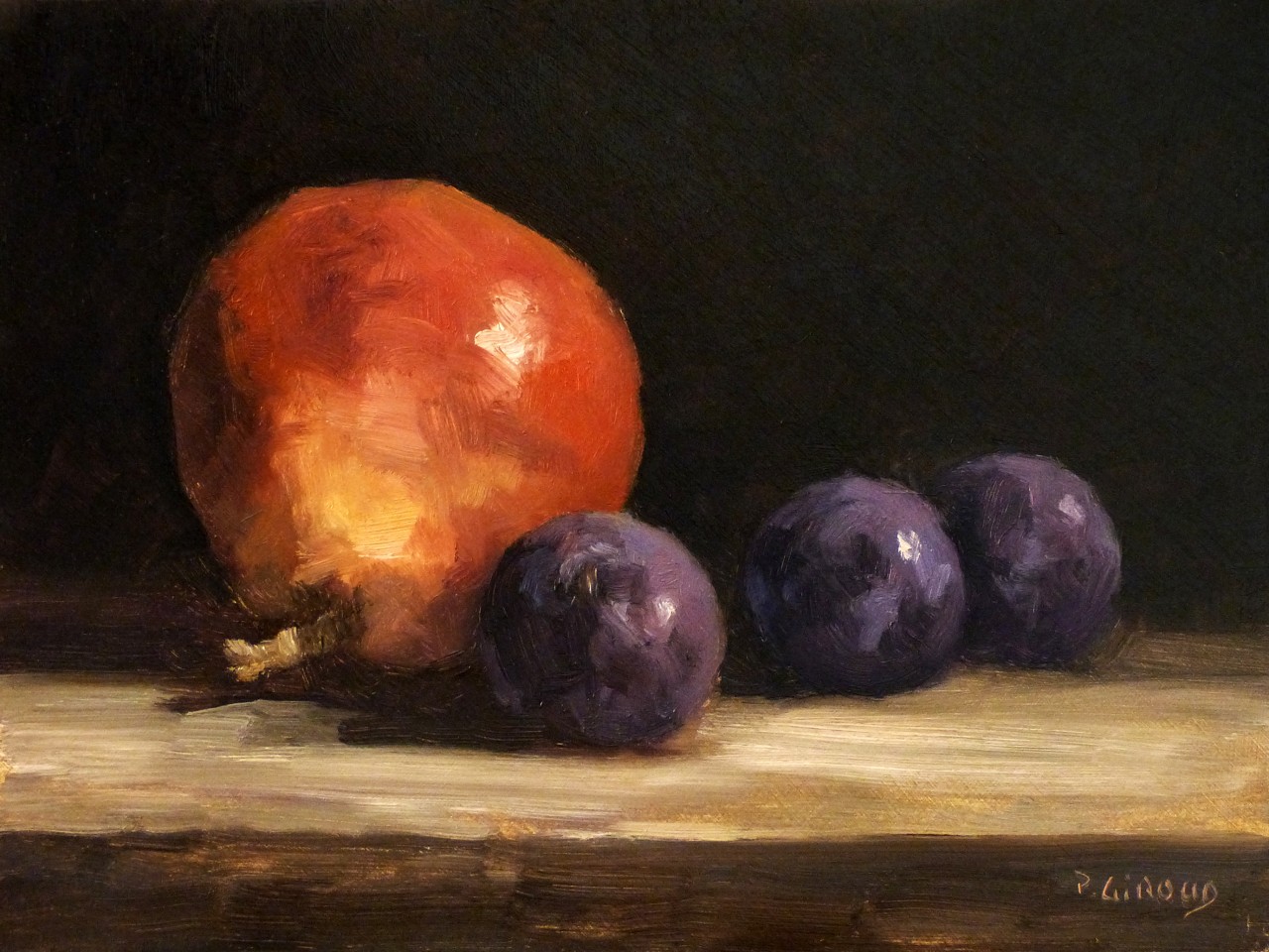 Peinture : Poire & Prunes 
