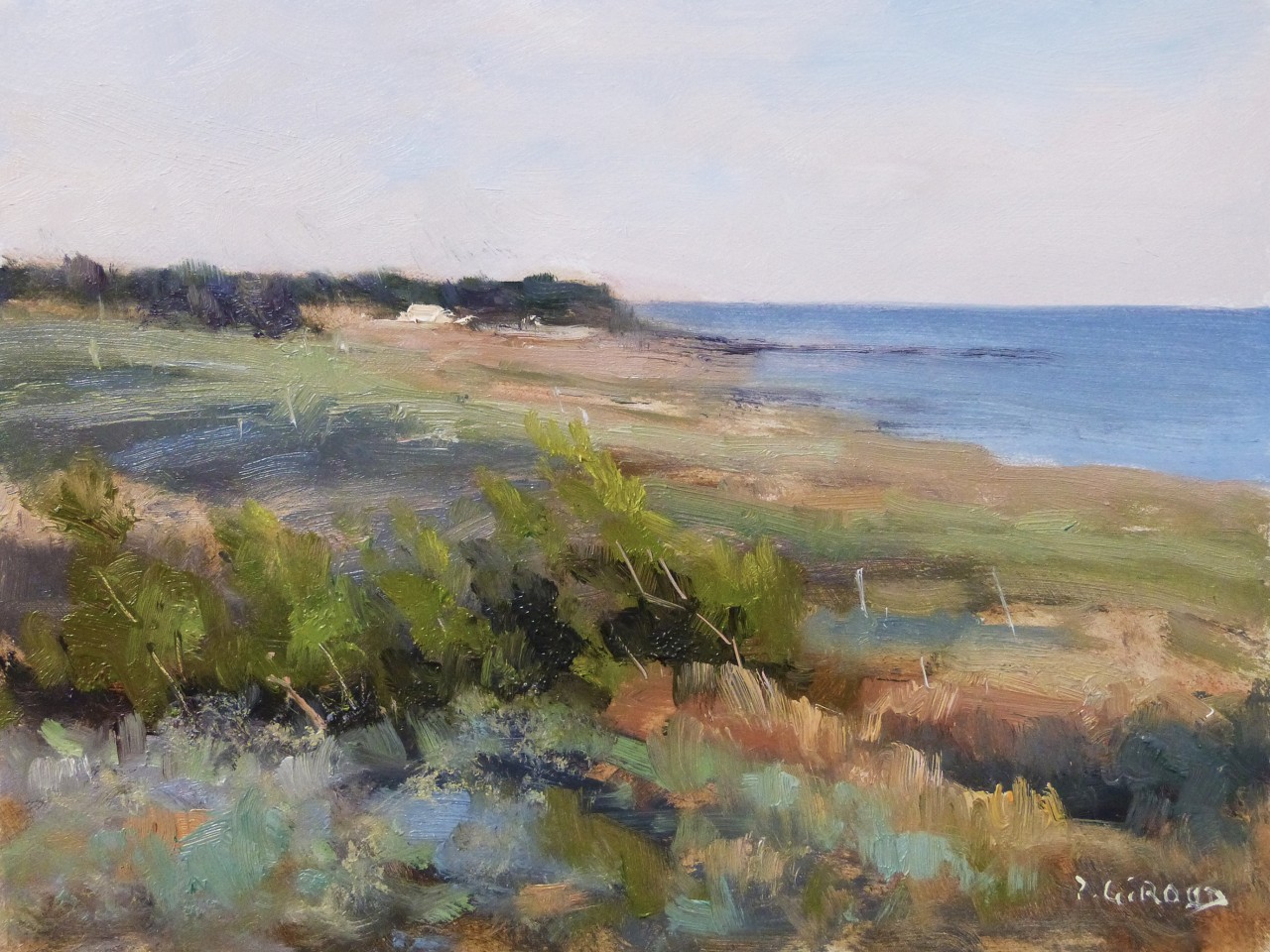 Peinture : Plage à Oléron 
