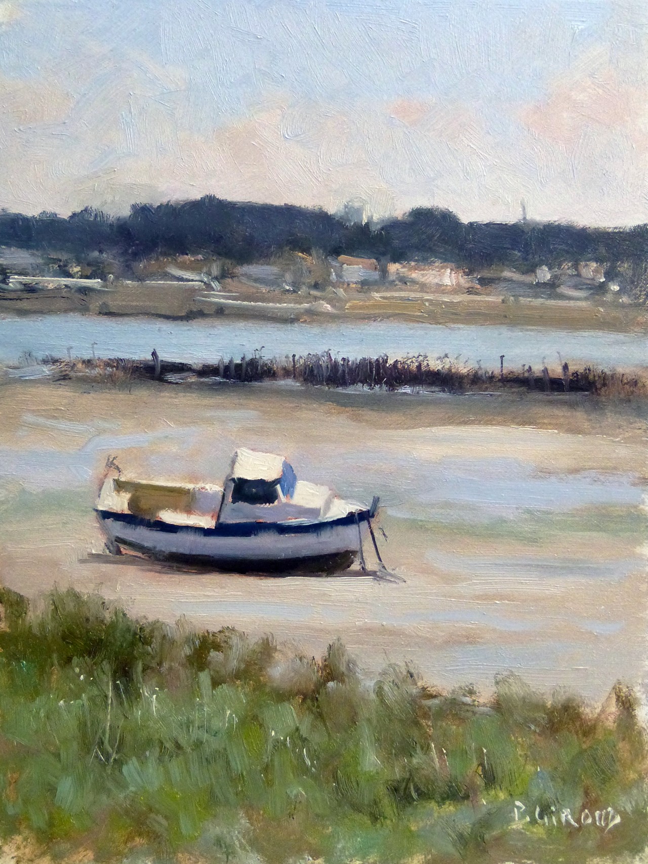 Peinture : Barque à Oléron 