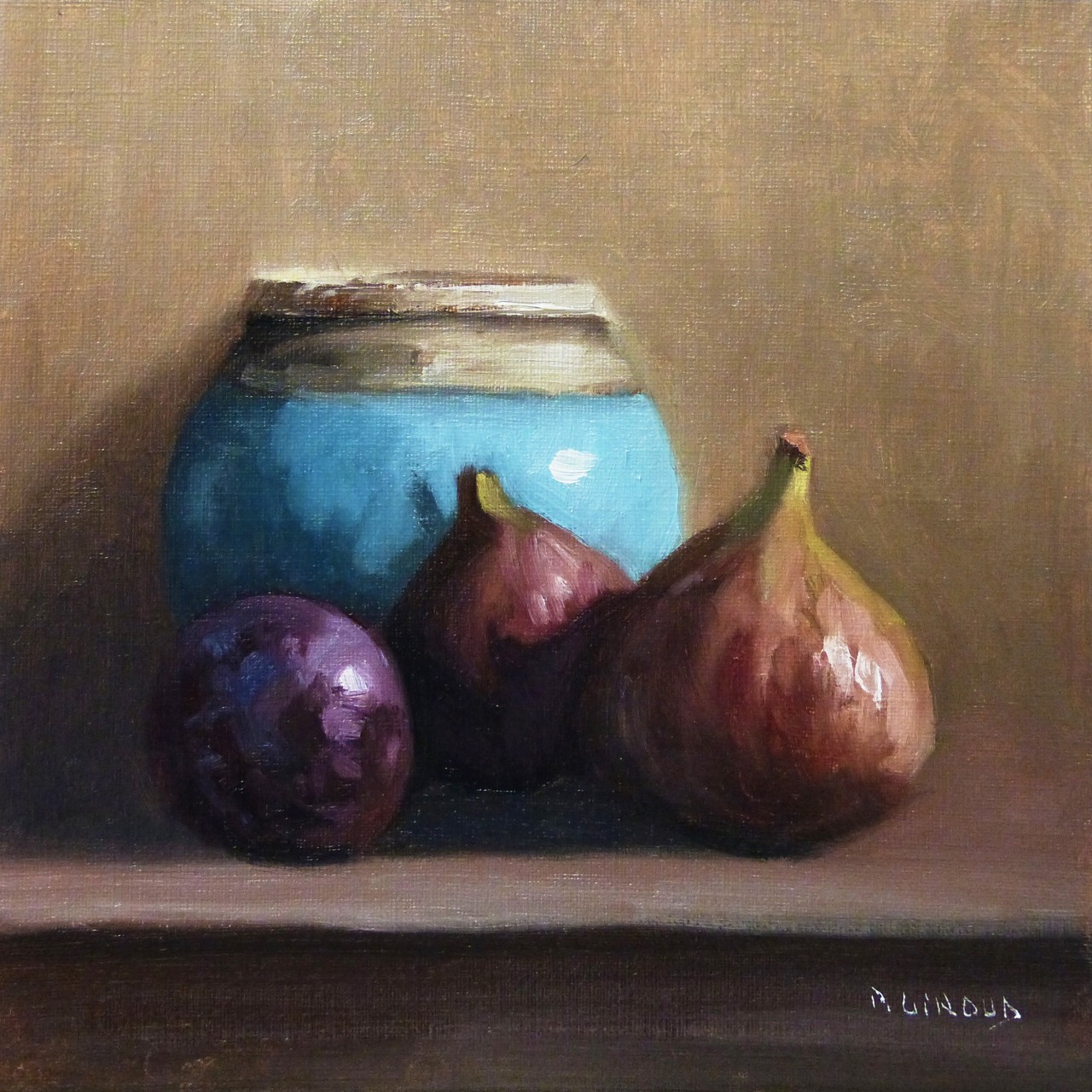 Peinture : Figues et Prune