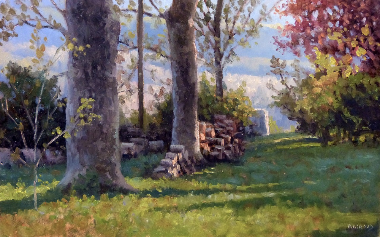 Peinture : Pile de Bois 