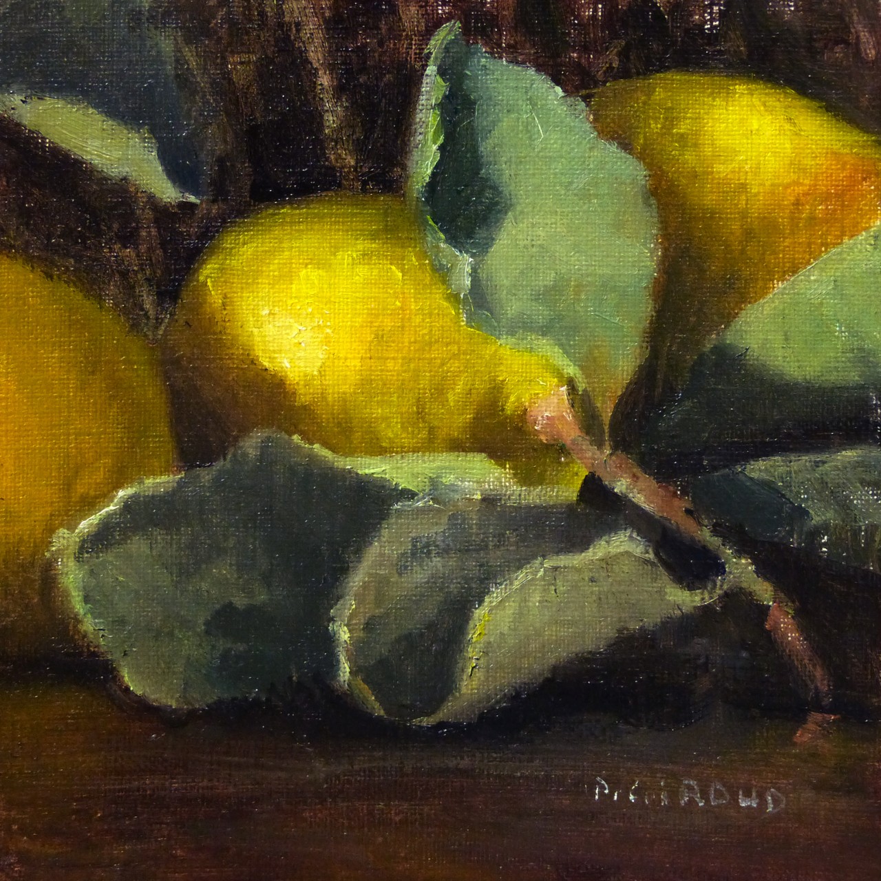 Peinture : Citrons