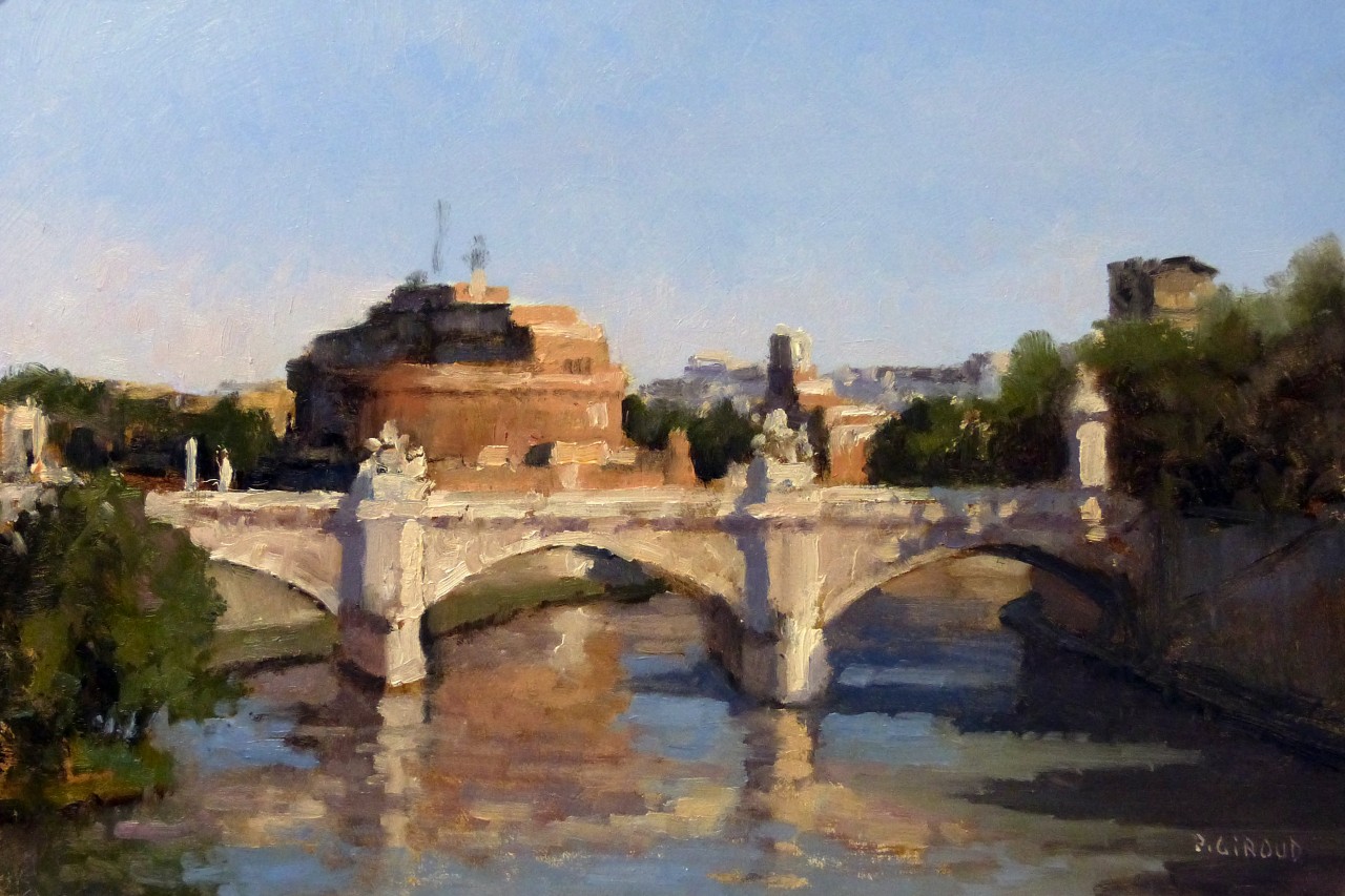 Peinture : Château St Ange (Rome) 