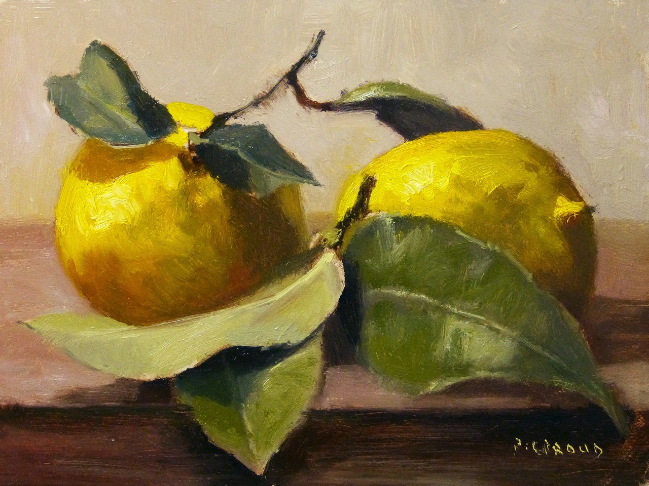 Peinture : 2 Citrons 