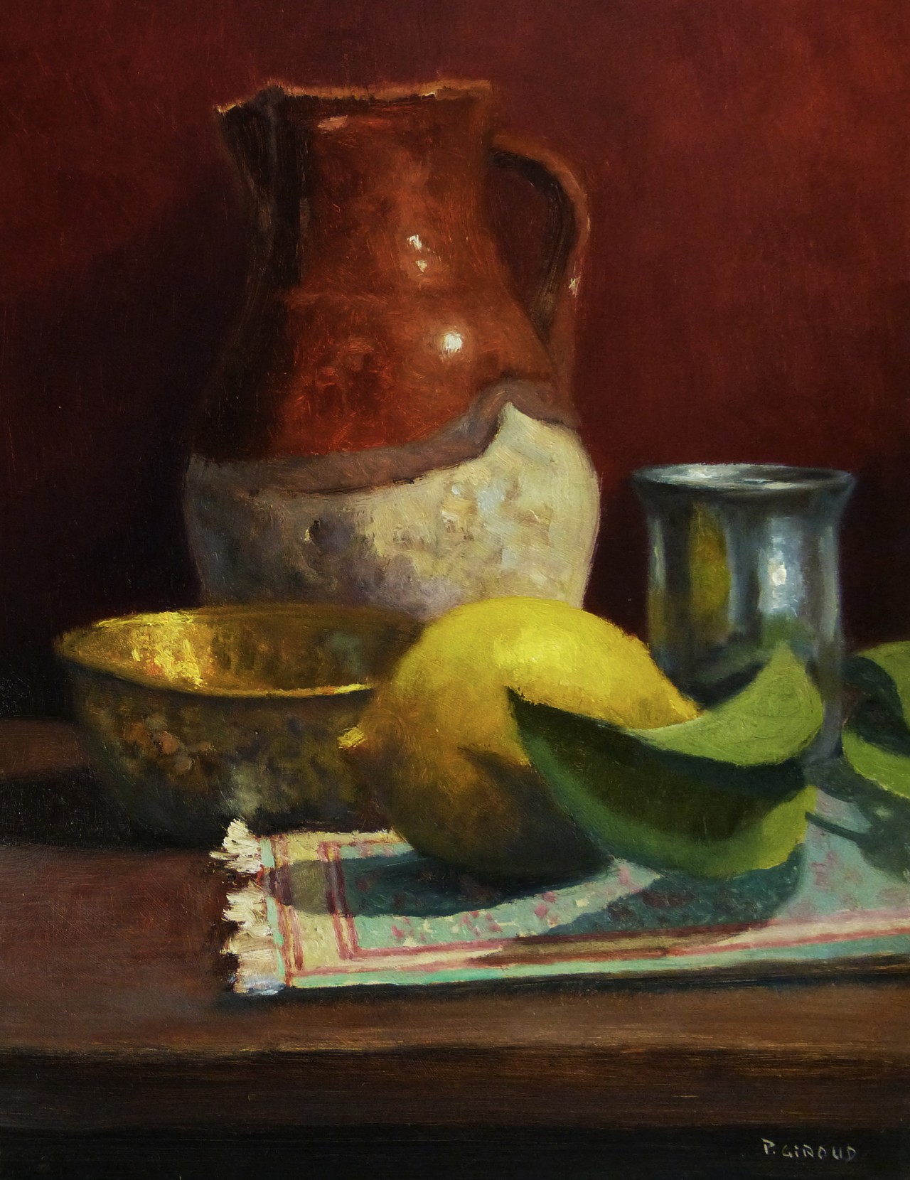 Peinture : Citron et Pichet 