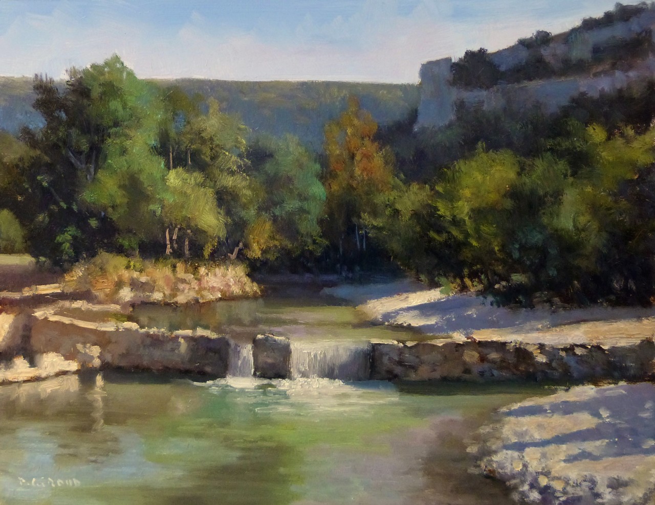 Peinture : Petite Cascade