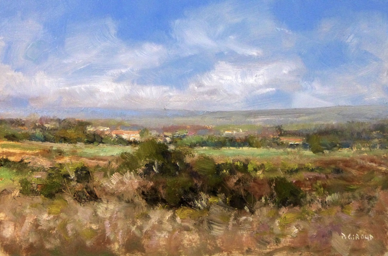 Peinture : Paysage de Haute-Provence 