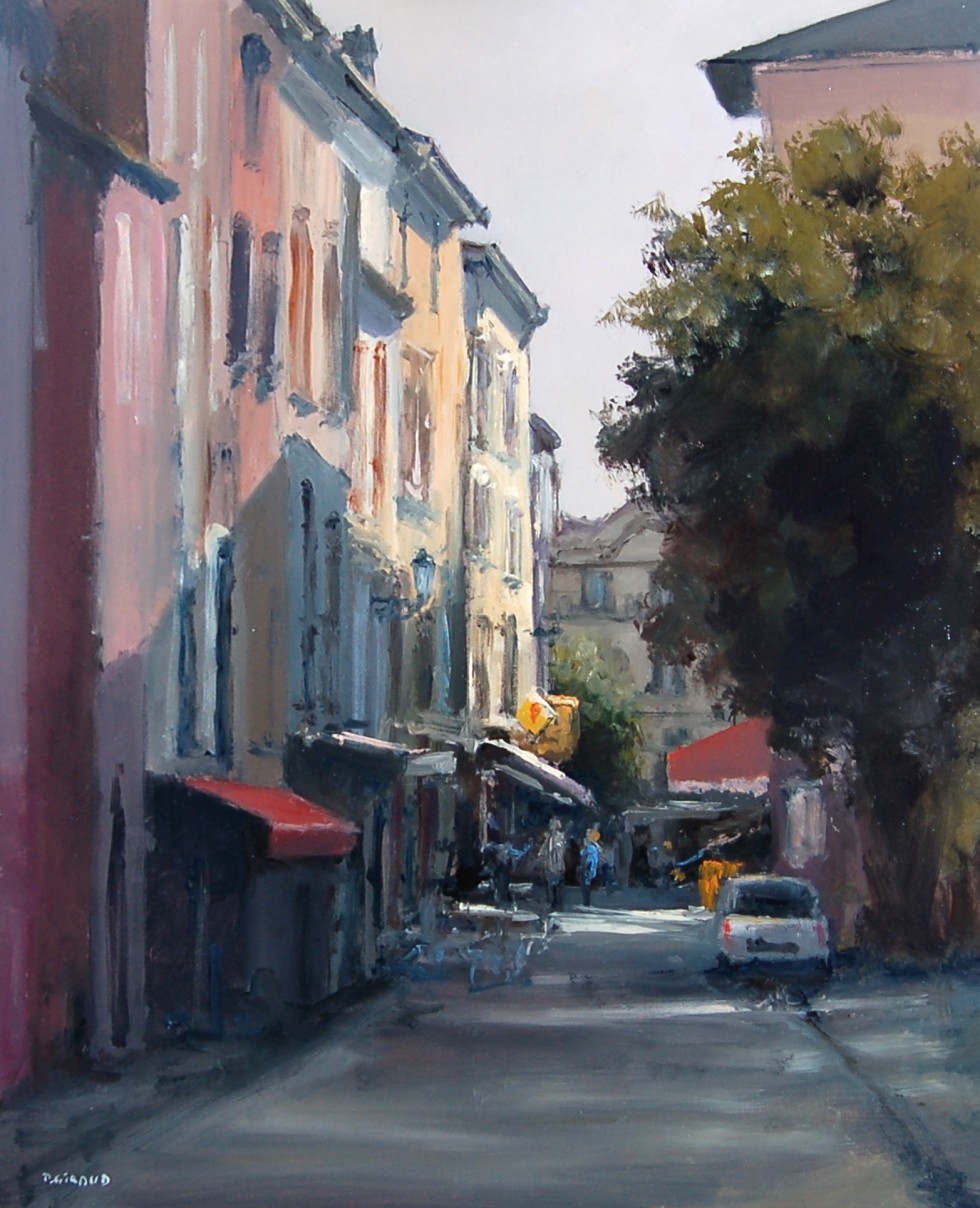 Peinture : Ruelle à Fréjus