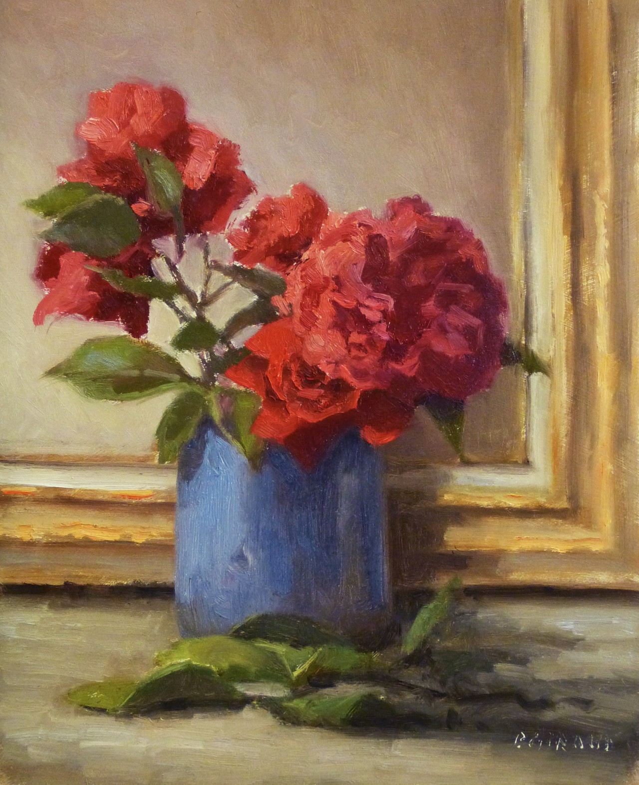 Peinture : Bouquet de Roses