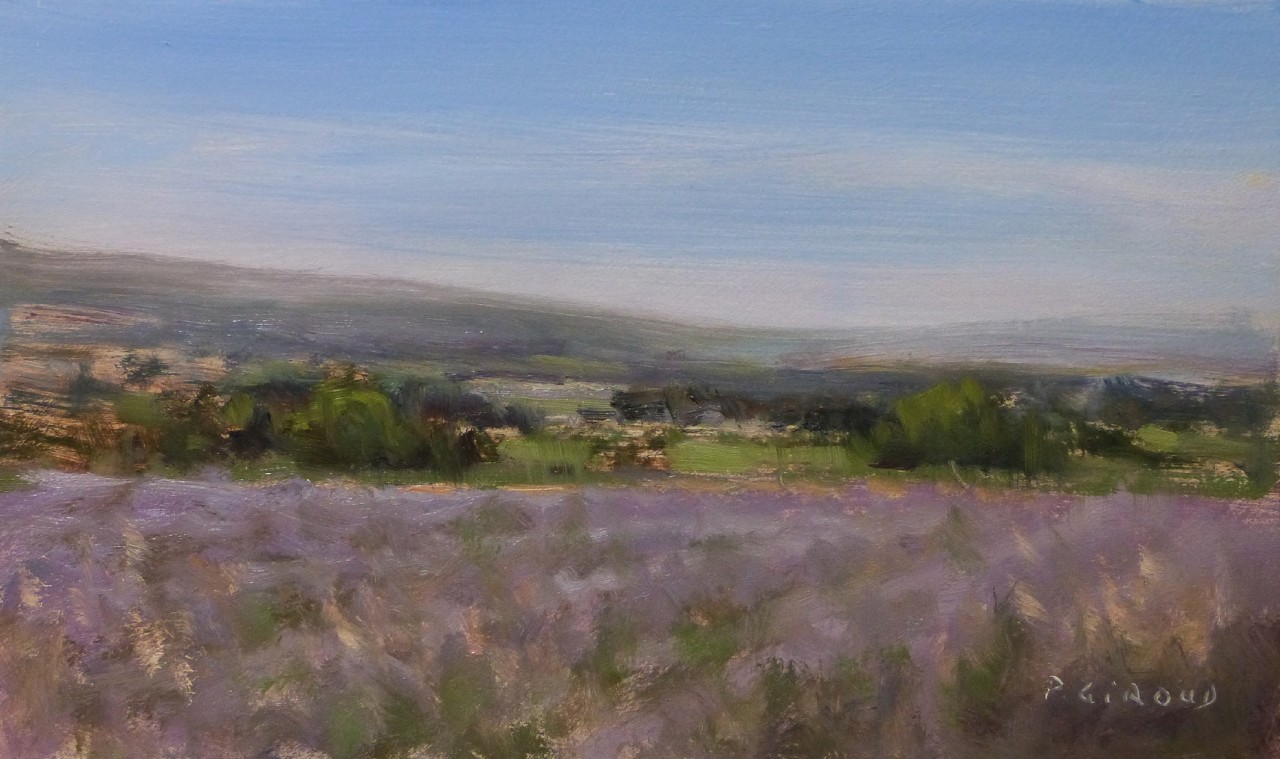 Peinture : Lavendes vers Valensole 