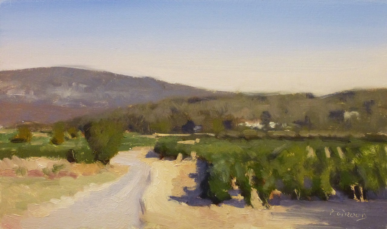 Peinture : Vignes dans le Luberon