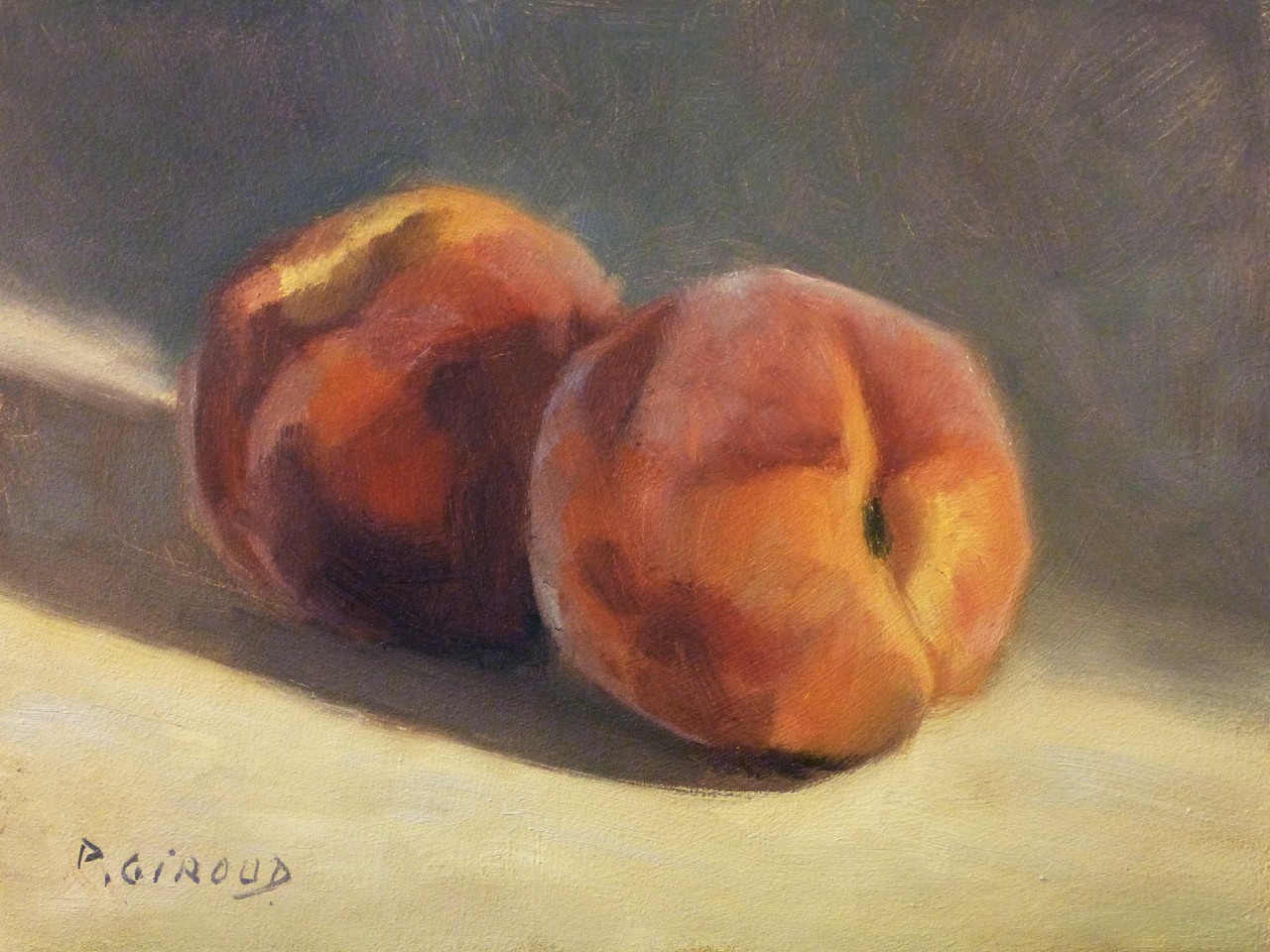 Peinture : 2 Pêches 