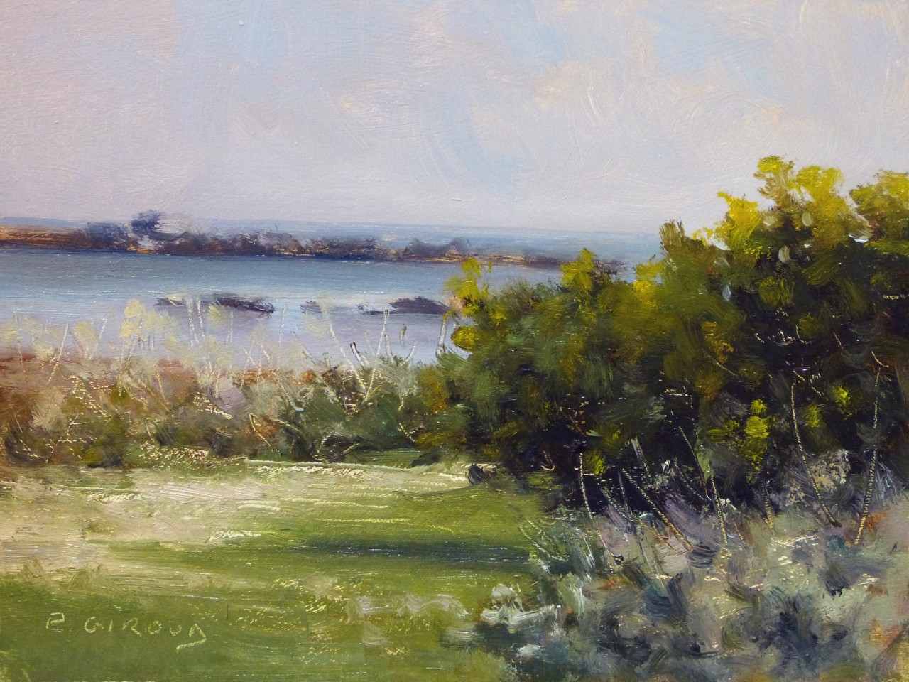 Peinture : Paysage de Bretagne 