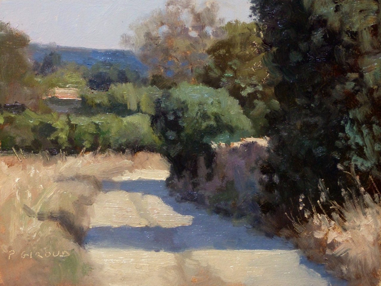 Peinture : Chemin vers Bedoin 