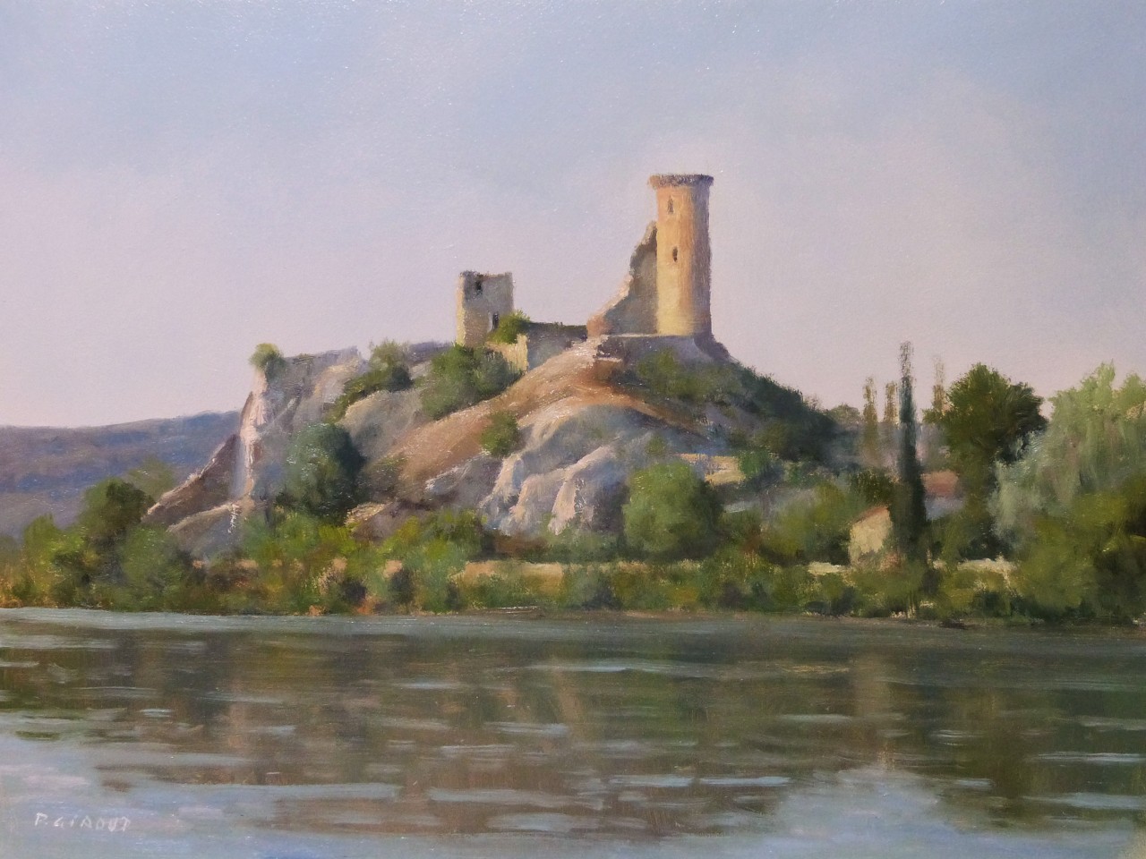 Peinture : Château de l' Hers