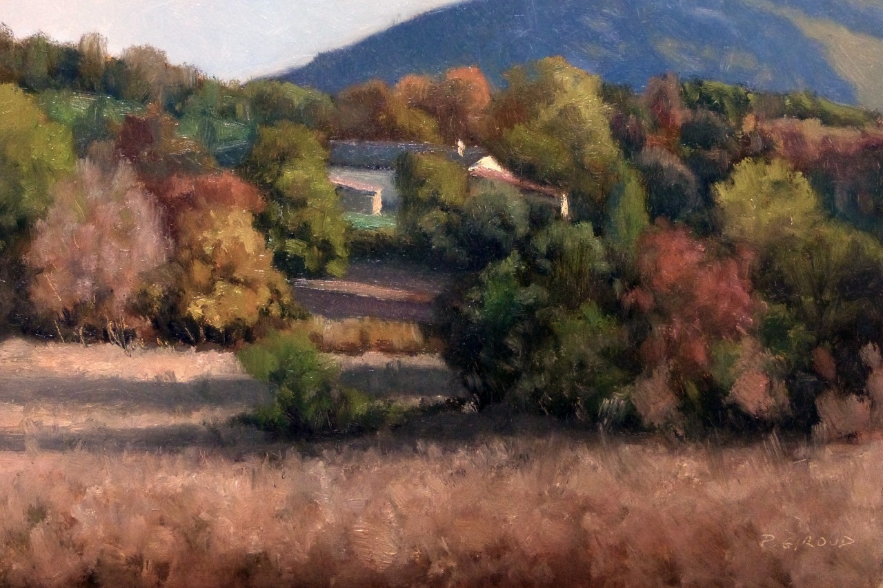 Peinture : Automne vers Sisteron 