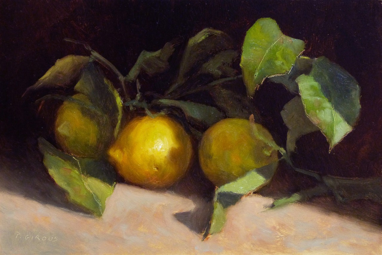 Peinture : Citrons