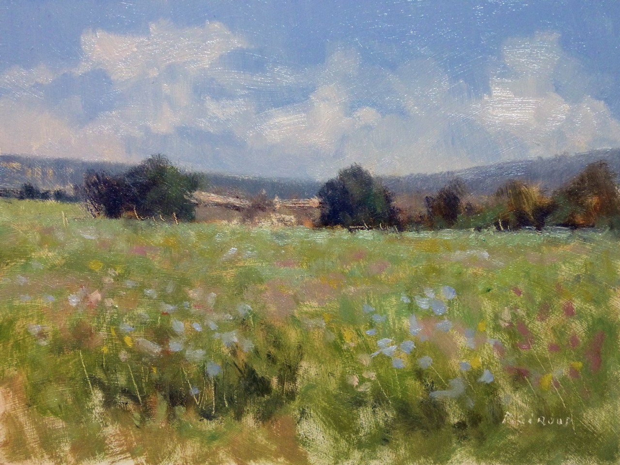 Peinture : Printemps en Provence 