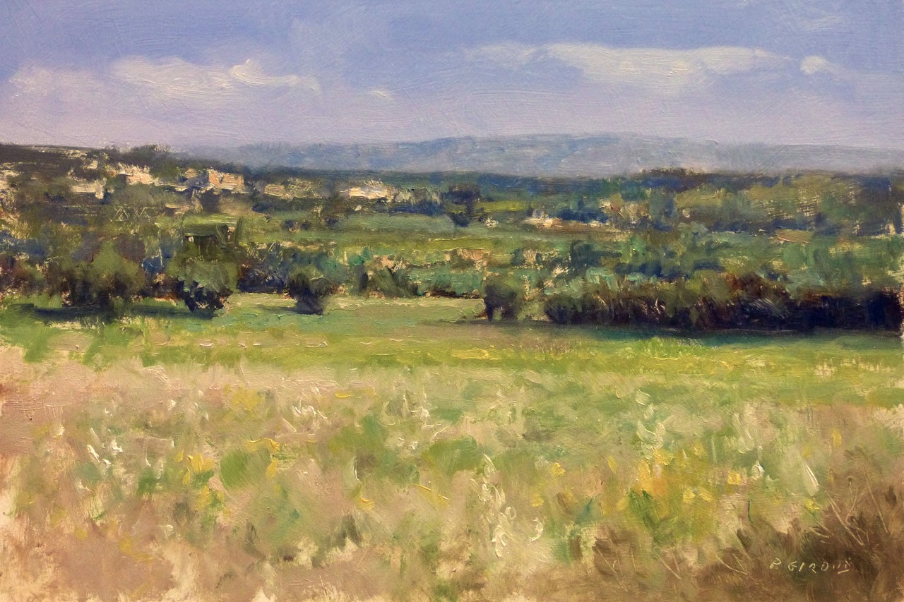 Peinture : Campagne près de Forcalquier 
