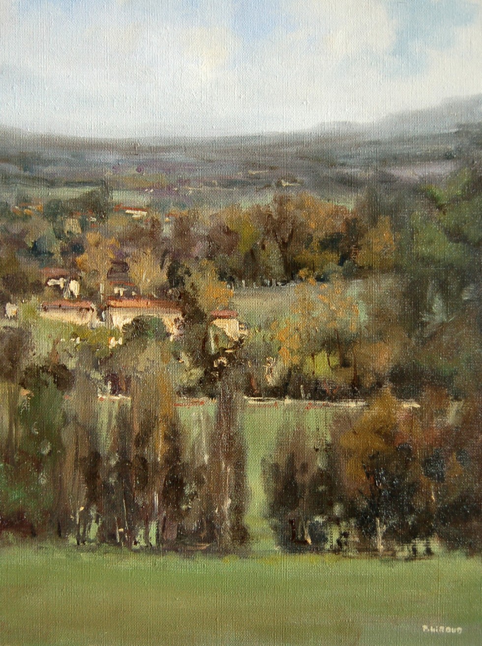 Peinture : Automne vers Laragne 