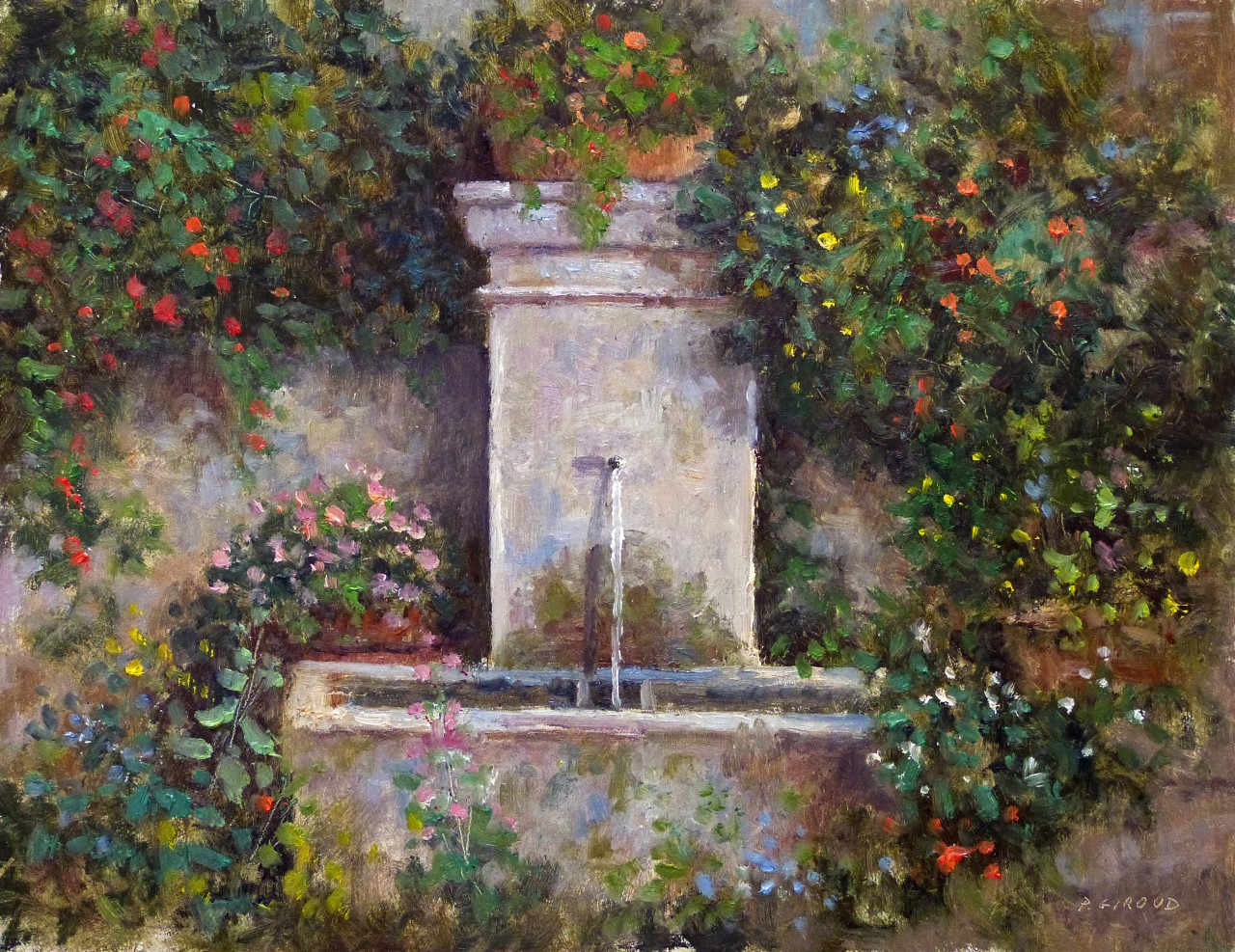 Peinture : Fontaine Provençale 