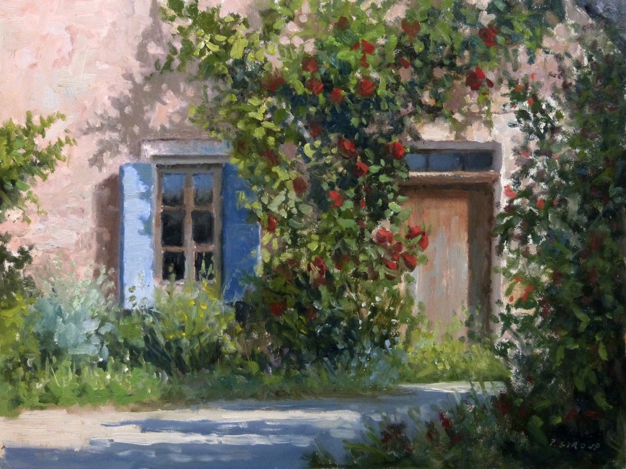 Peinture : Maison Provençale 
