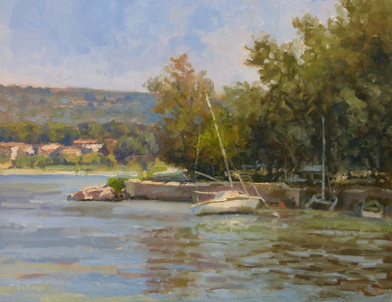 Peinture : Voilier à Istres Peinture : Voilier à Istres