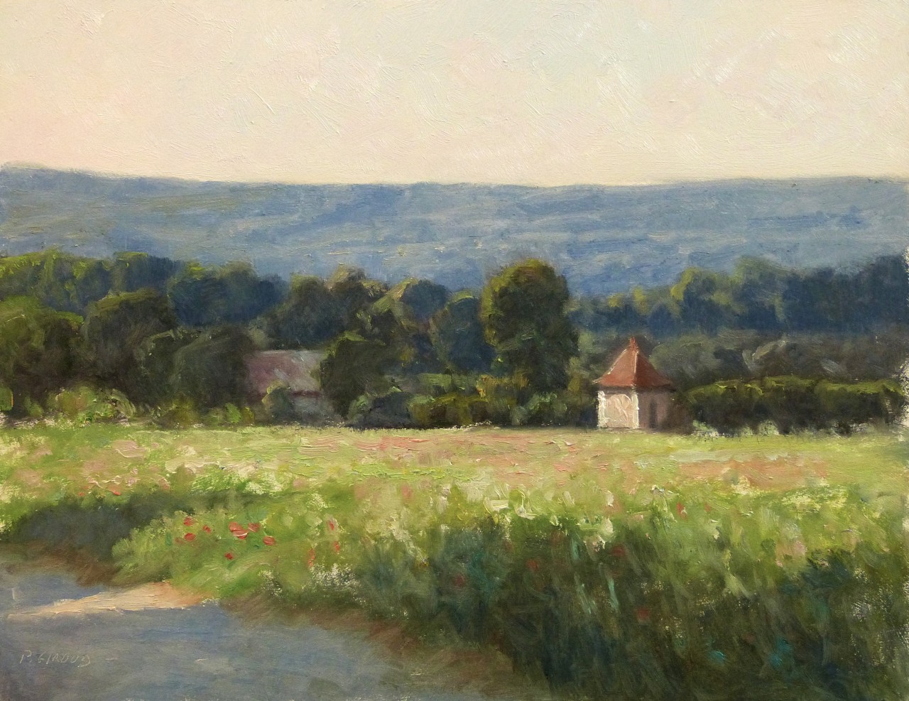 Peinture : Cabanon vers Roussillon 