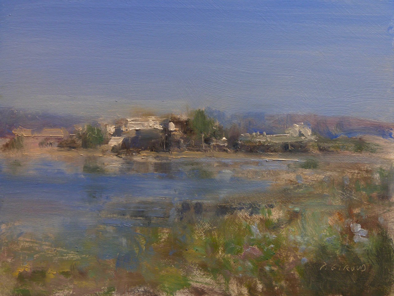 Peinture : Paysage Camarguais