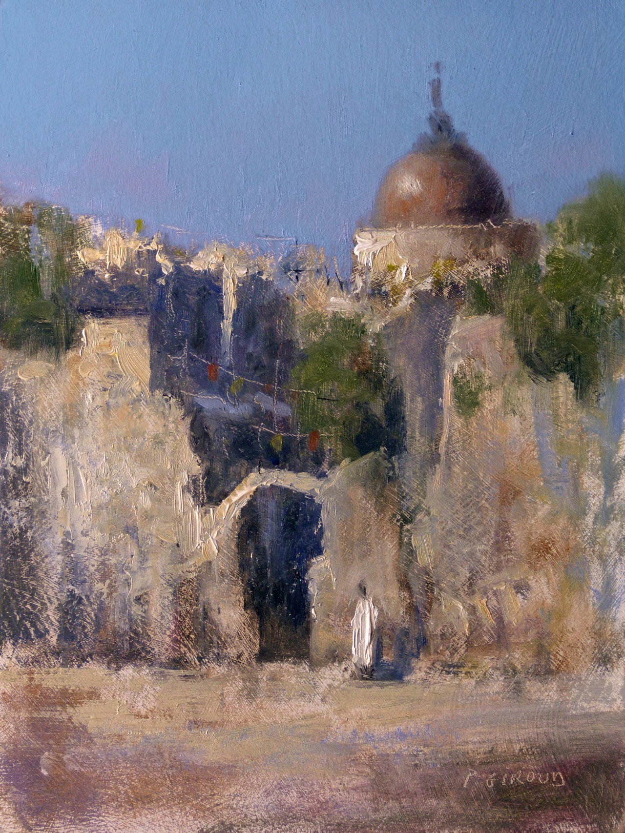Peinture : Entrée de Souk 