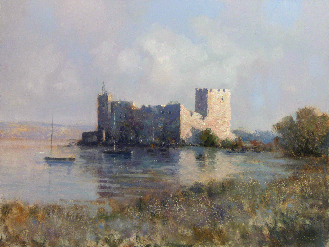 Peinture : Forteresse sur la Méditerranée 