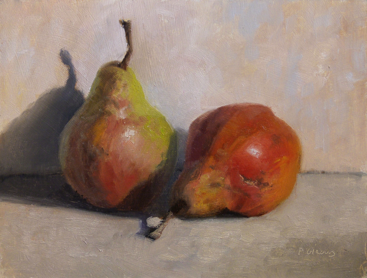 Peinture : 2 Poires 