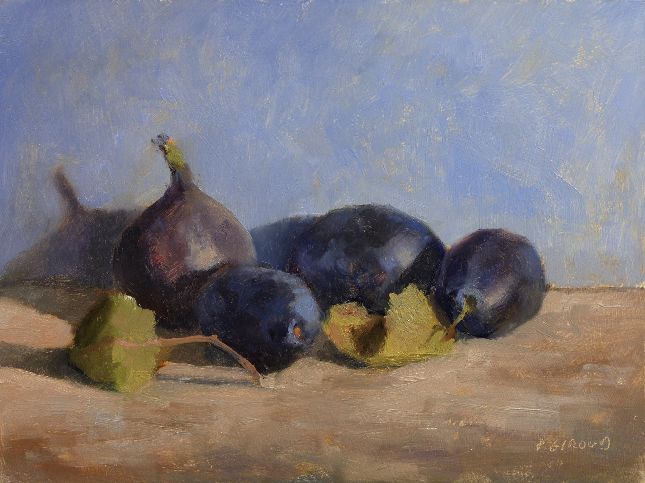 Peinture : Figue et Prunes 