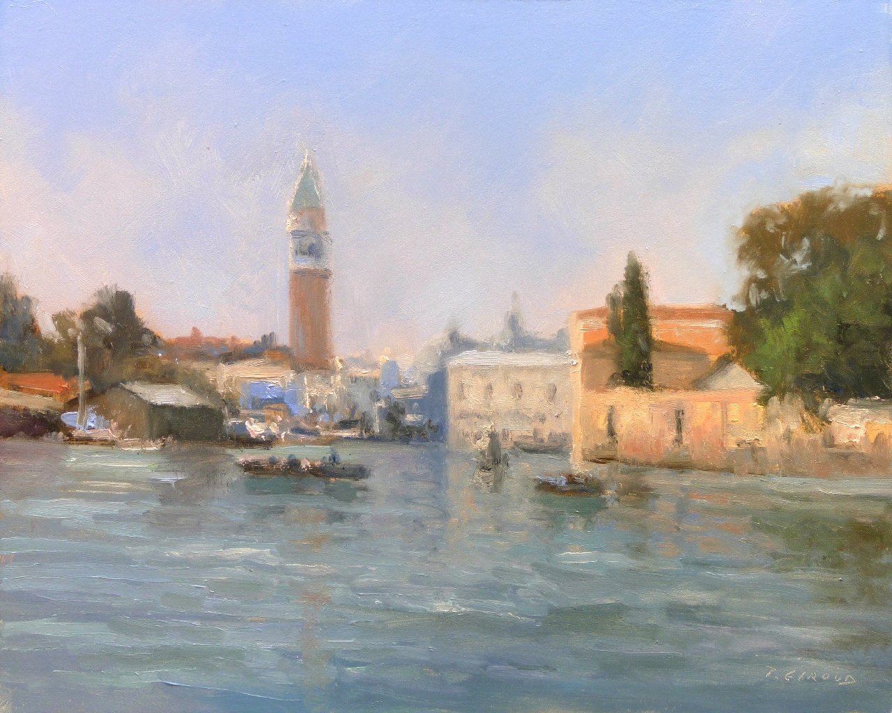 Peinture : Lagune à Venise 