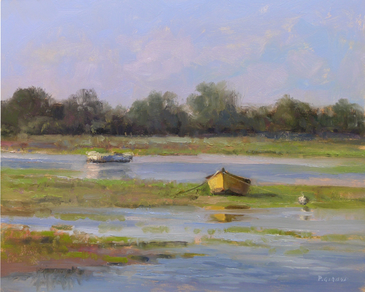 Peinture : Barque Jaune 