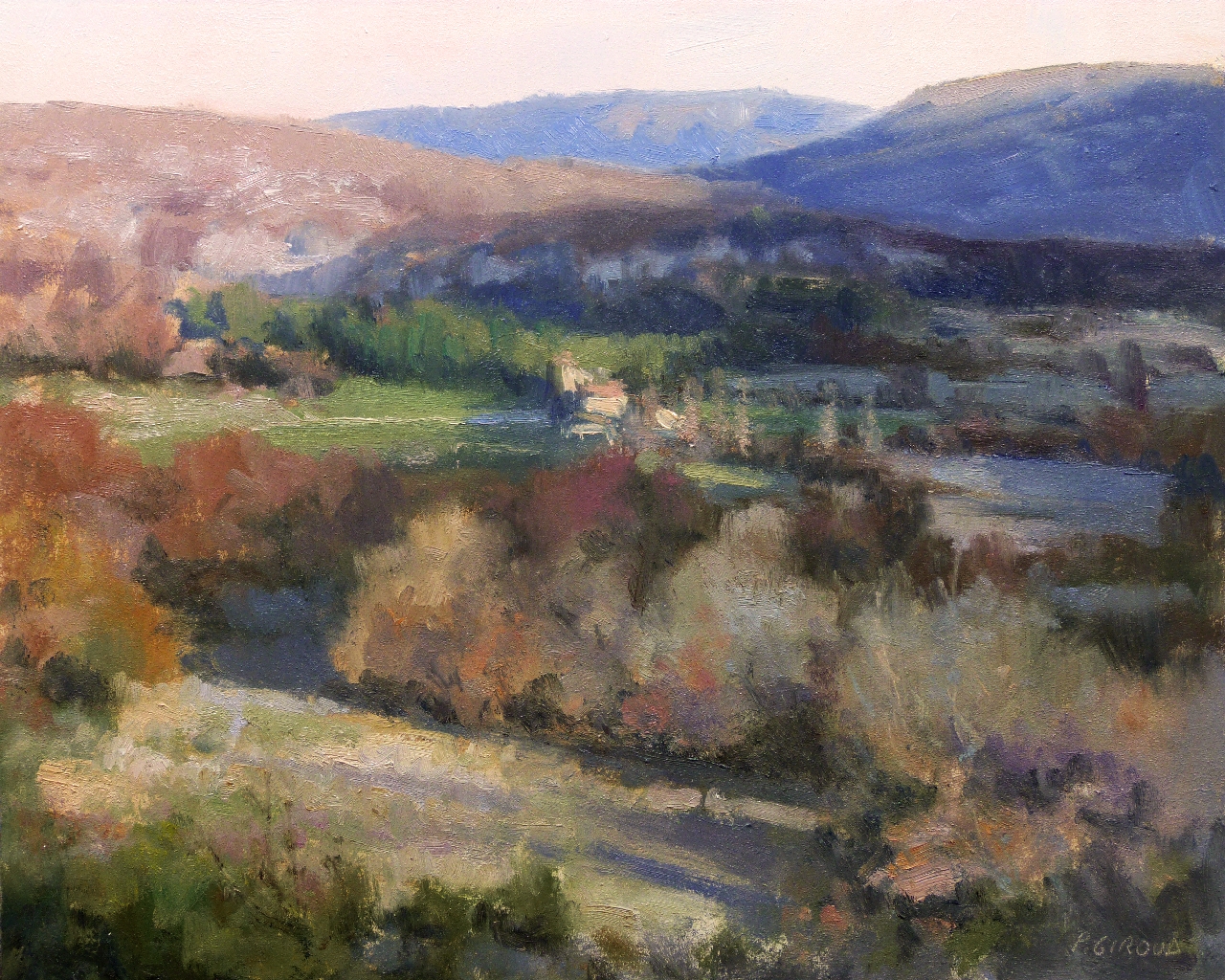 Peinture : Vallée du Jabron 