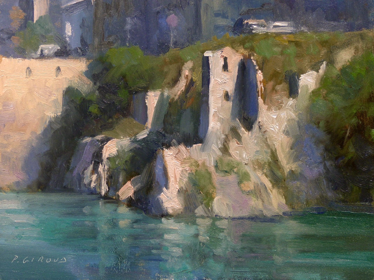 Peinture : Pont de la Baume