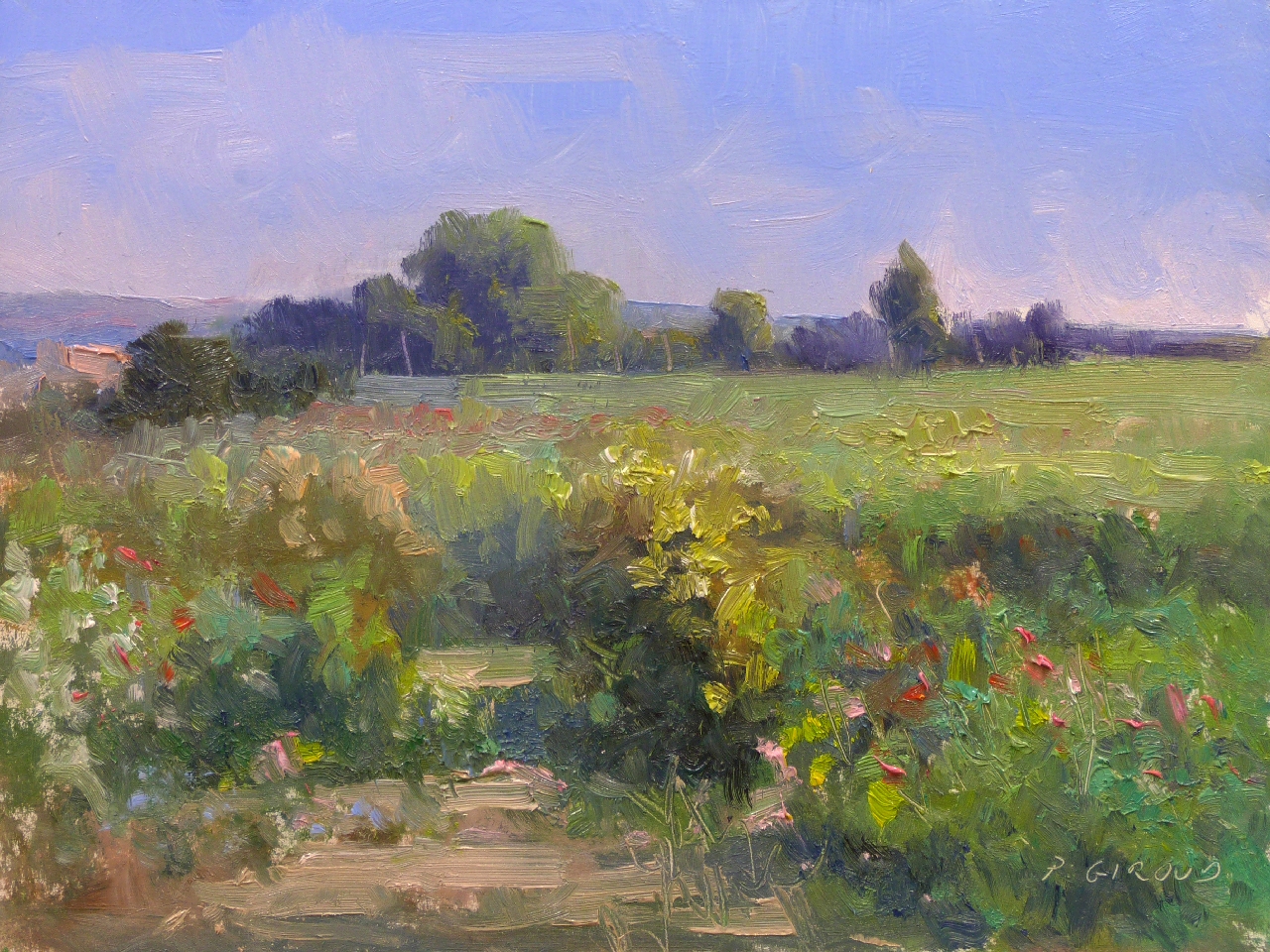 Peinture : Champs vars Valernes Peinture : Champs vars Valernes