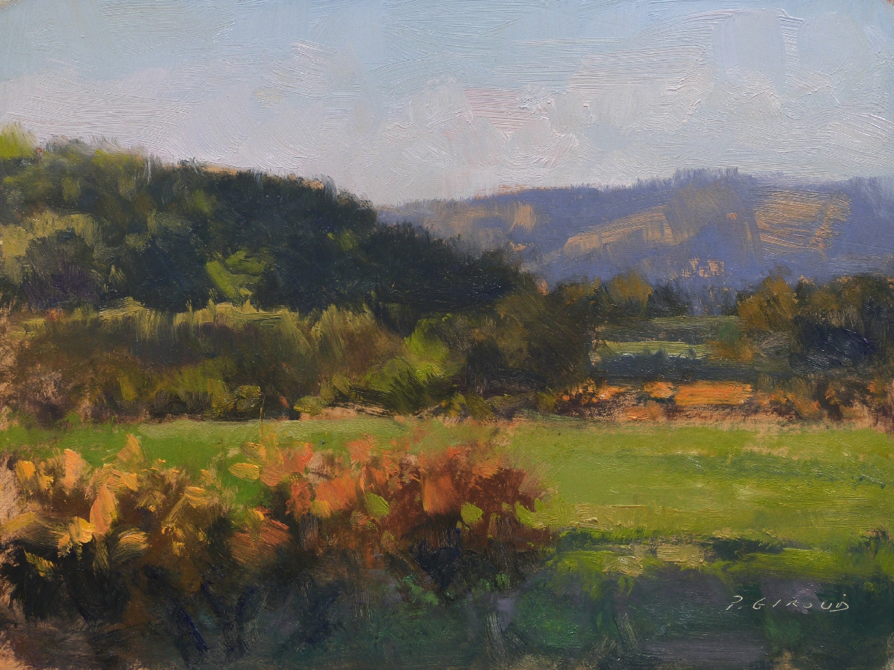 Peinture : Fin de Journée Automnale 