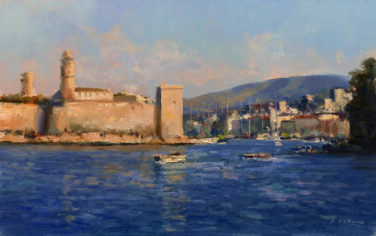 Peinture : Vieux Port Marseille
